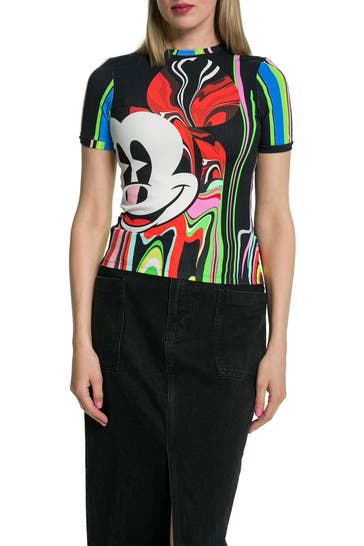 DESIGUAL T-Shirt gemustert