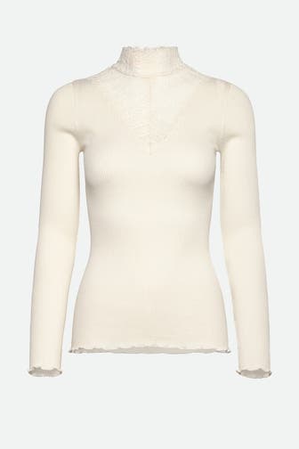 ROSEMUNDE Seidenmix-Longsleeve weiß