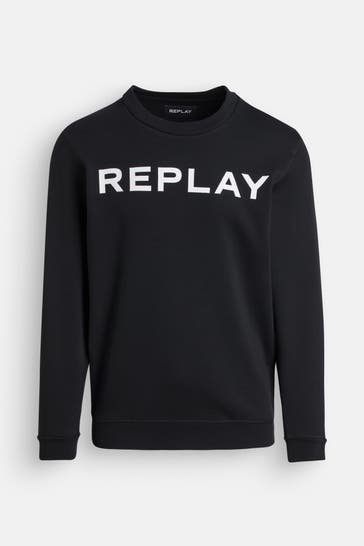 REPLAY Sweatshirt schwarz