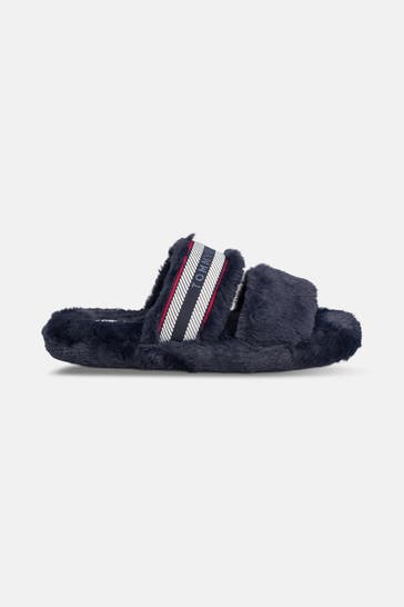 TOMMY HILFIGER Hausschuhe schwarzblau