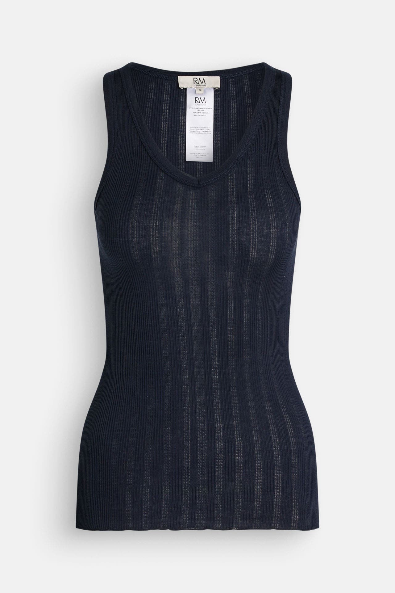 RM BY ROSEMUNDE Top 'Bardot' dunkelblau, Bild 1