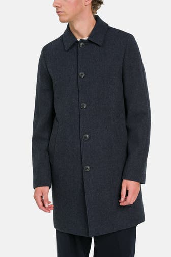 MARC O'POLO Wollmix-Mantel graublau