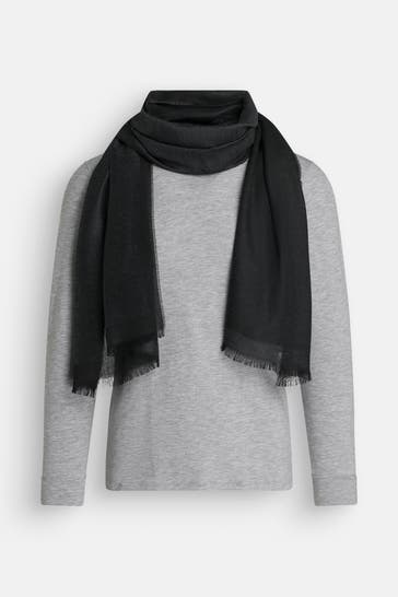 HUGO Schal schwarzgrau