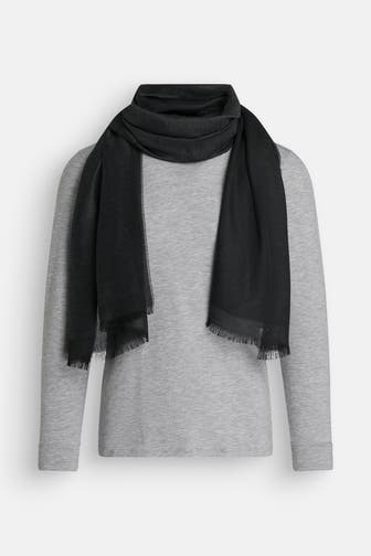 HUGO Schal schwarzgrau