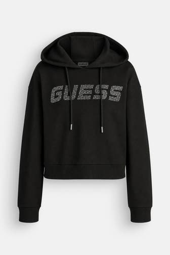 GUESS Hoodie schwarz