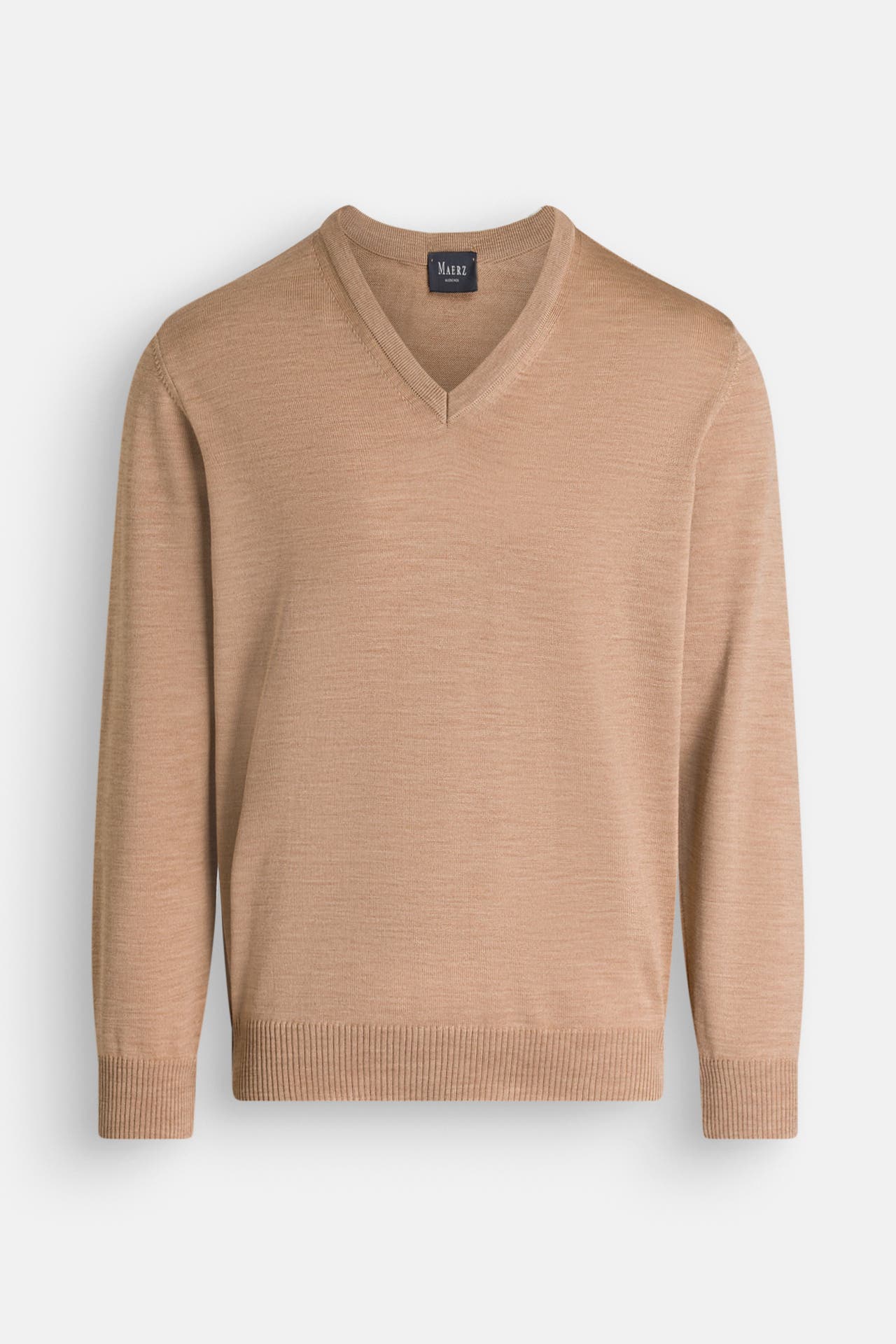 MAERZ MUENCHEN Wollpullover hellbraun, Bild 1