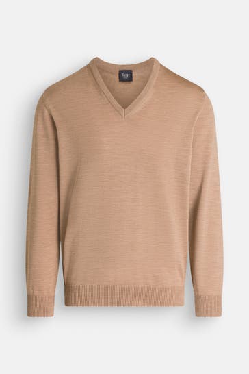 MAERZ MUENCHEN Wollpullover hellbraun