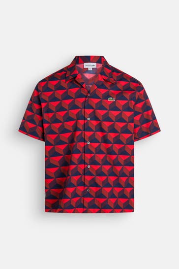 LACOSTE Kurzarmhemd  gemustert