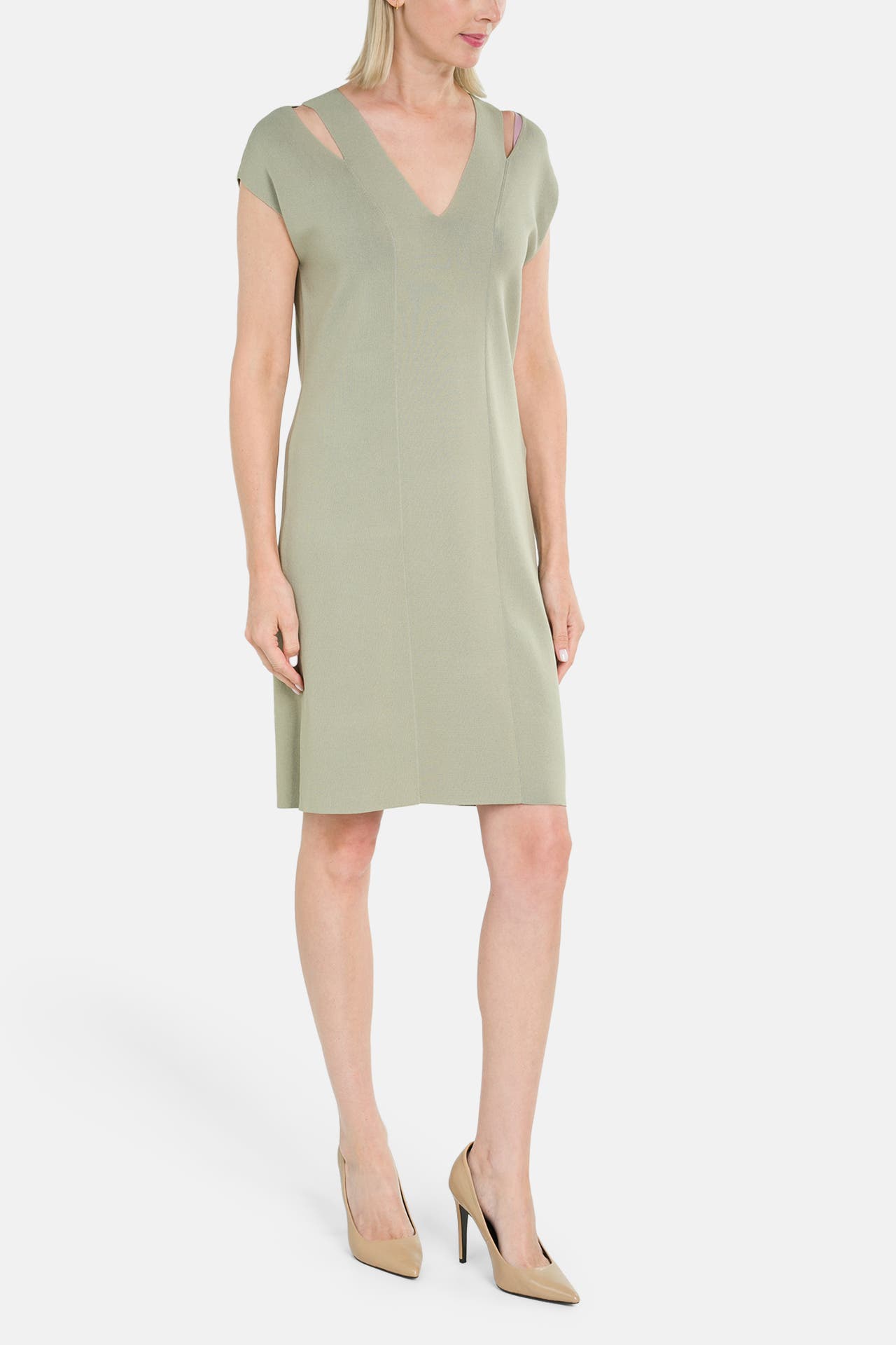 S.OLIVER BLACK LABEL Minikleid graugrün, Bild 1