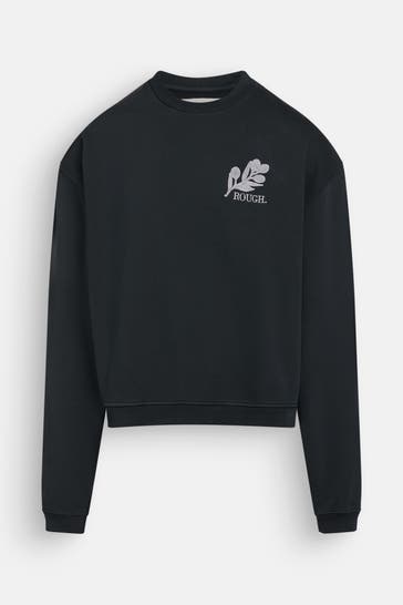 ROUGH. Sweatshirt schwarz