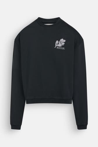 ROUGH. Sweatshirt schwarz