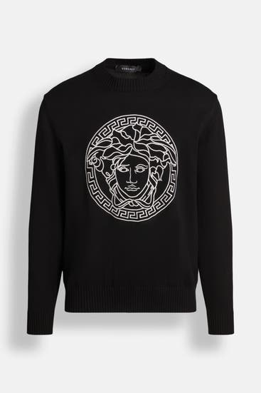 VERSACE - Strickpullover schwarz