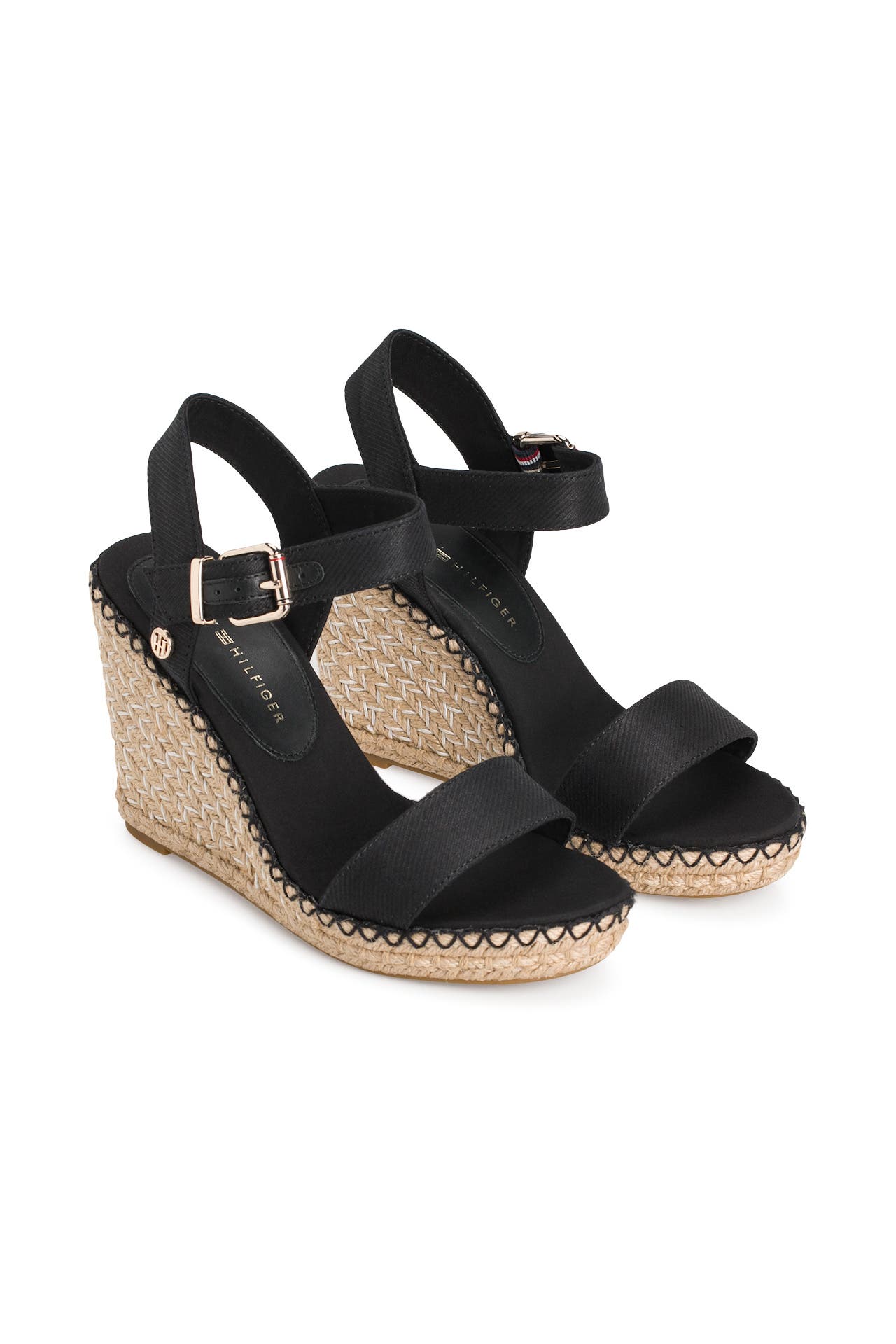 Black tommy hilfiger wedges deals