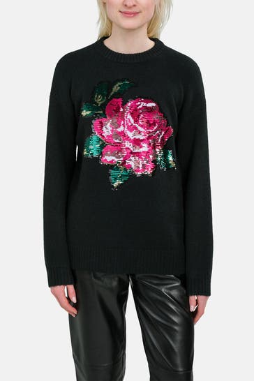 GUESS Strickpullover 'Odile' schwarz