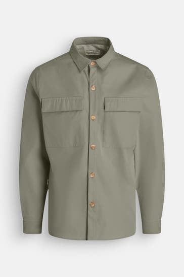 COLOURS & SONS Overshirt graugrün