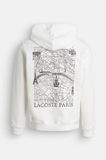 LACOSTE Hoodie weiß unisex