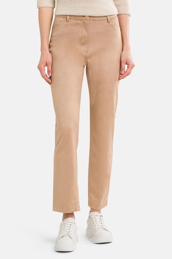 GUESS Kunstlederhose 'Kelly' beige