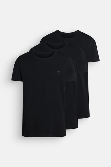 REPLAY 3er-Pack T-Shirts schwarz