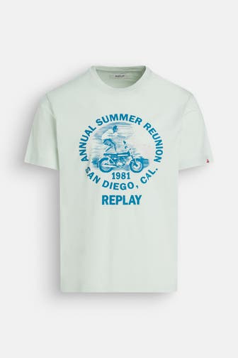 REPLAY T-Shirt lindgrün