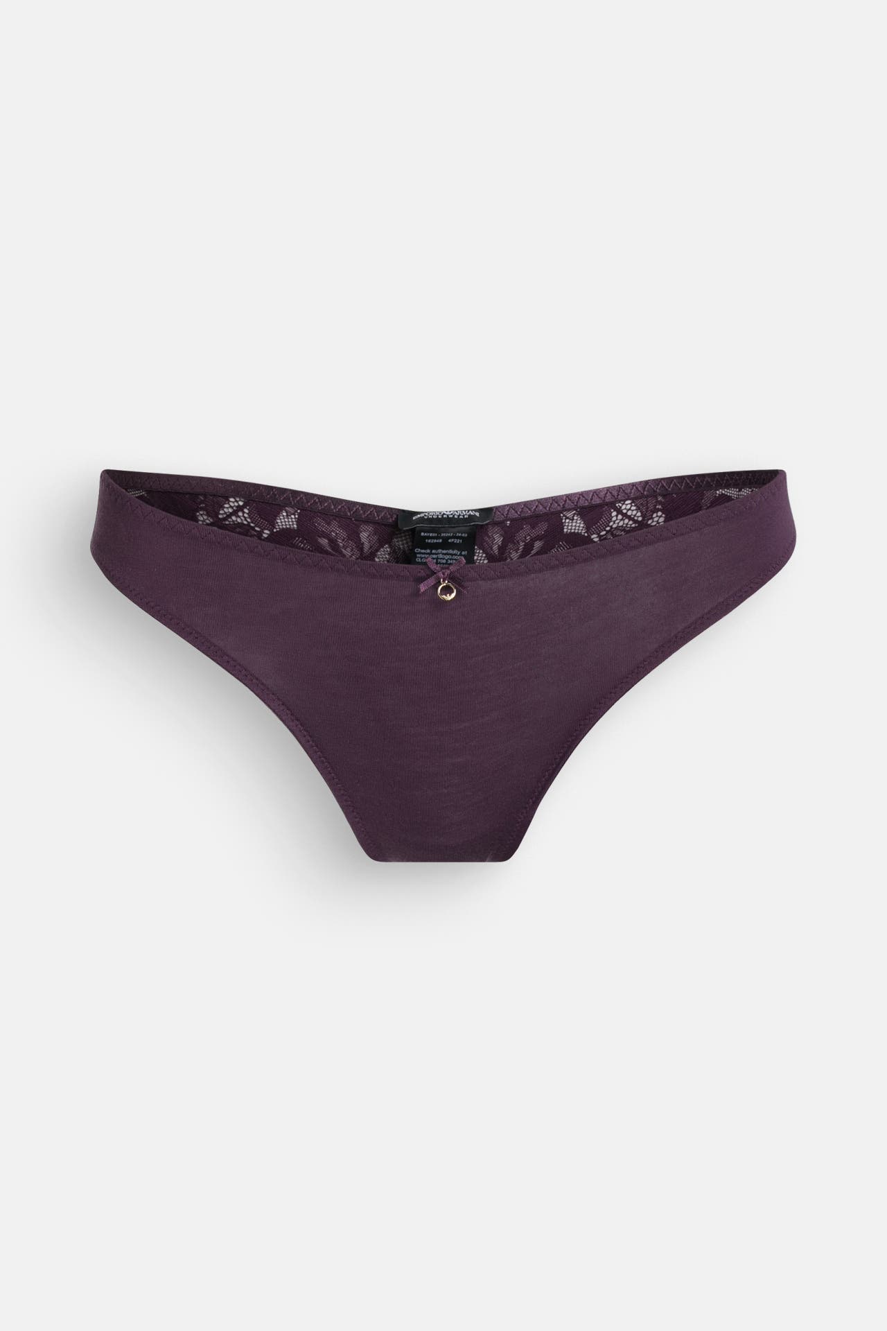 EMPORIO ARMANI String aubergine, Bild 1