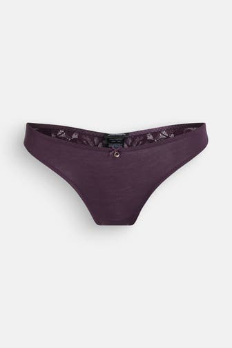EMPORIO ARMANI String aubergine