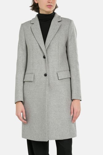 TOMMY HILFIGER Wollmix-Mantel grau