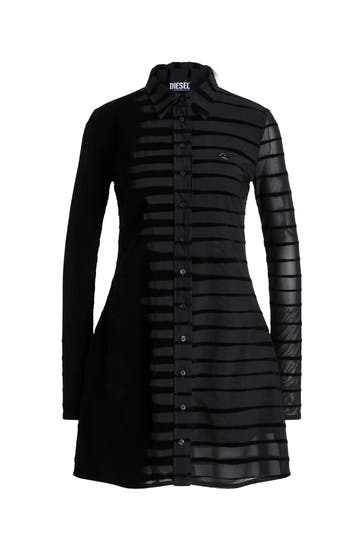 DIESEL Blusenkleid 'Abito' schwarz