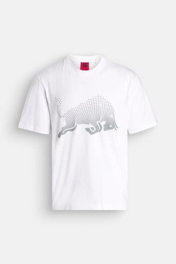 HUGO T-Shirt 'Dricard' weiß