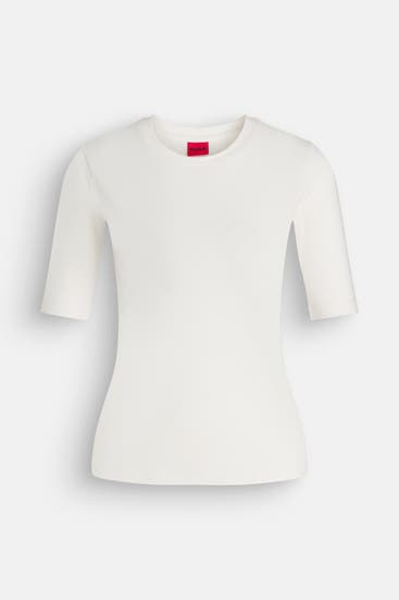 HUGO - T-Shirt 'Darnelia' weiß