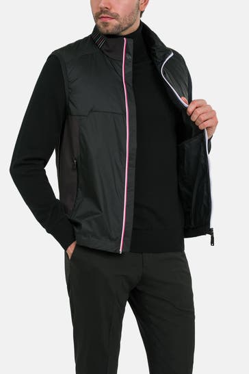 BOSS GREEN Weste 'Mero' schwarz