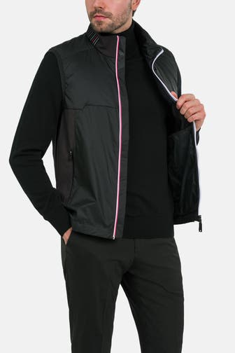 BOSS GREEN Weste 'Mero' schwarz