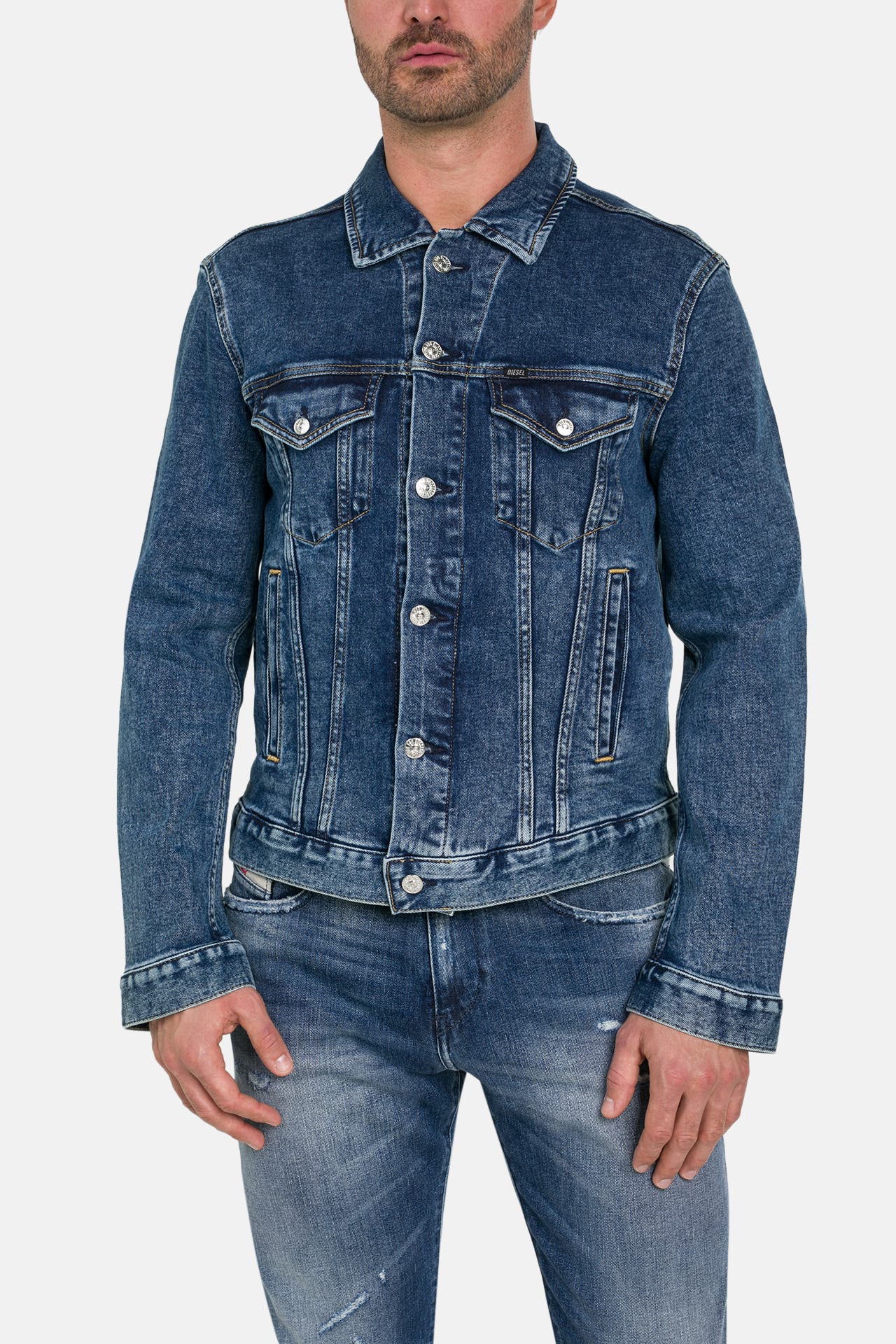 DIESEL Jeansjacke blau, Bild 1