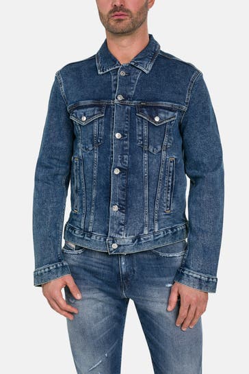 DIESEL Jeansjacke blau