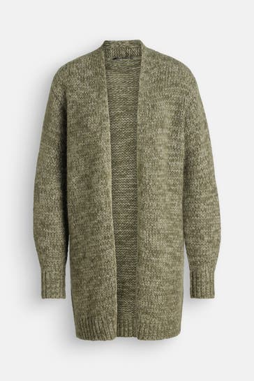 LUISA CERANO Wollmix-Strickjacke oliv