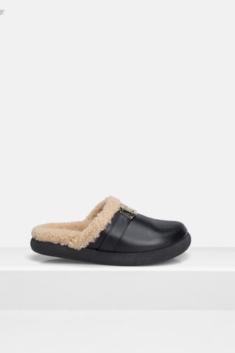 AIGNER Leder-Slipper 'Emma' schwarz