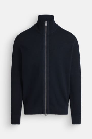 MARC O'POLO Strickjacke schwarzblau