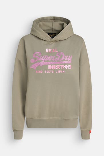 SUPERDRY Hoodie oliv