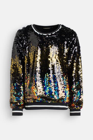 GUESS Pailletten-Sweatshirt mehrfarbig