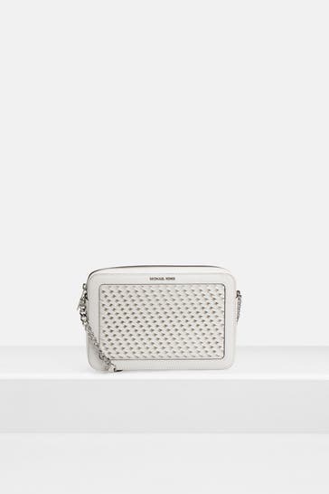 MICHAEL MICHAEL KORS Umhängetasche 'Jet Set' weiß