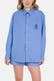 Casual-Bluse blau