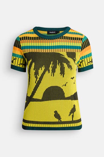 DESIGUAL Strickshirt 'Cagliari' gemustert