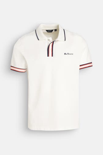 BEN SHERMAN Polo-Shirt weiß