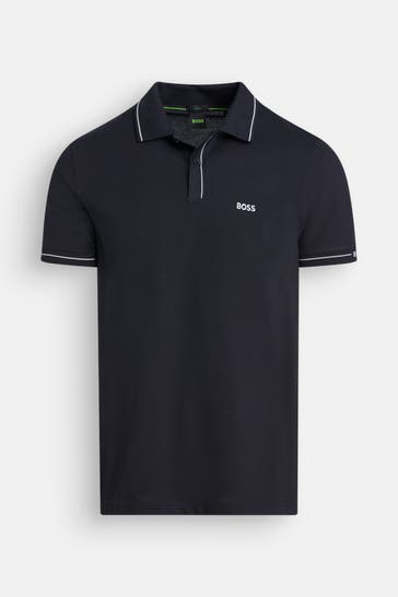 BOSS GREEN Polo-Shirt 'Paule' schwarzblau