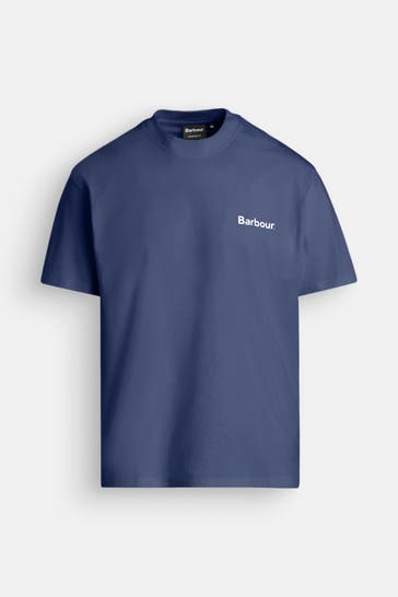 BARBOUR T-Shirt 'Camber' navy