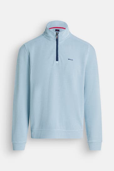 NEW ZEALAND AUCKLAND Strick-Troyer hellblau