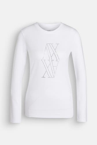 ARMANI EXCHANGE Longsleeve weiß