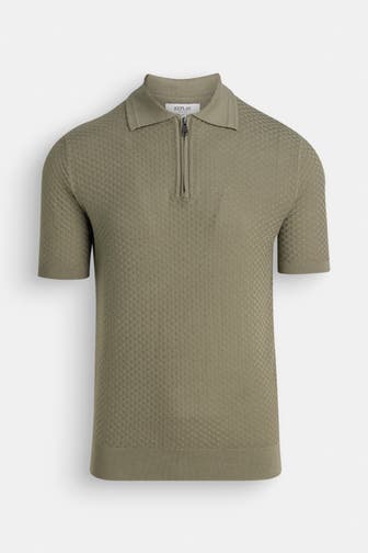 REPLAY Strick-Polo oliv