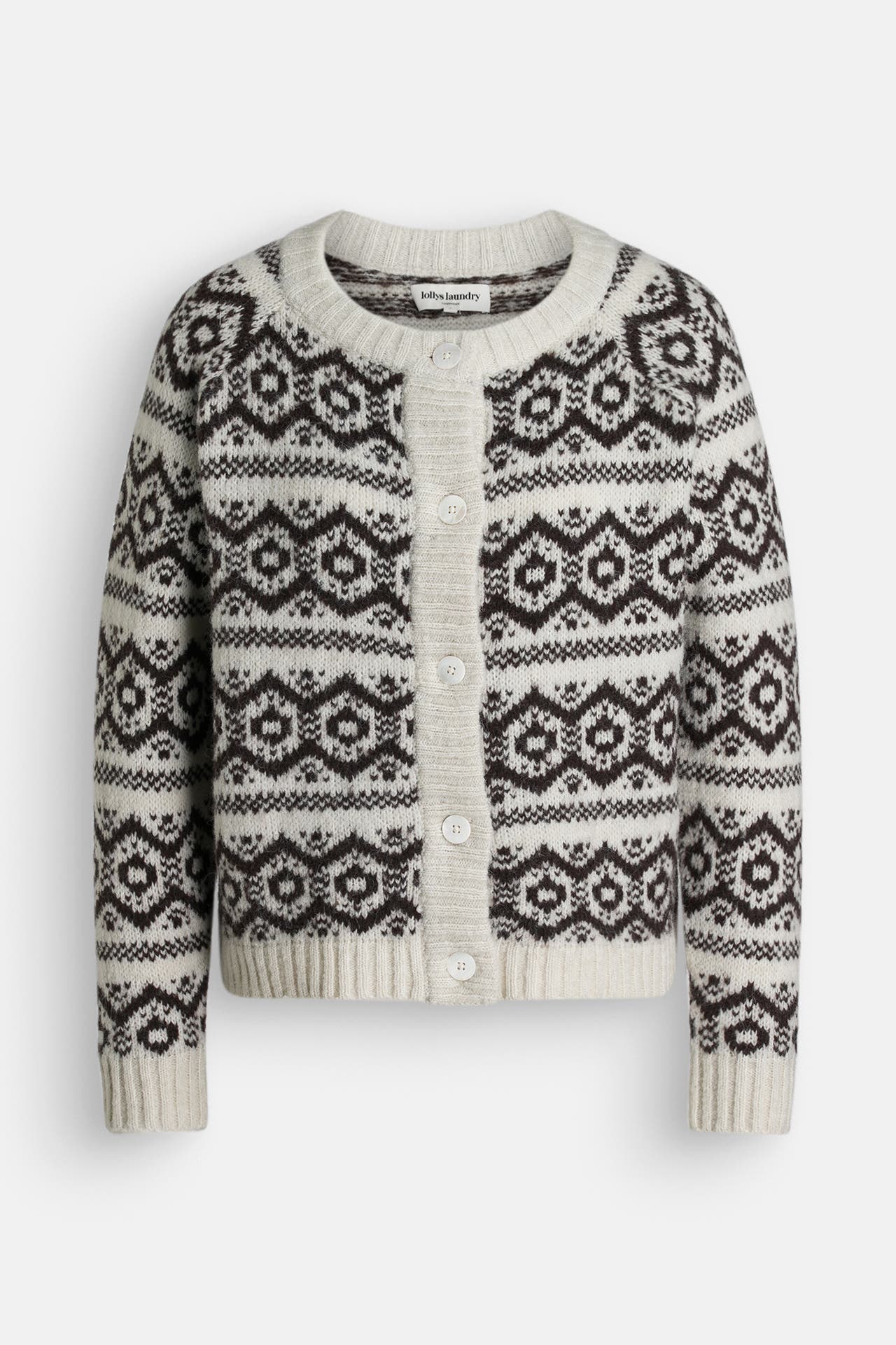 LOLLYS LAUNDRY Strickjacke 'Nova' gemustert, Bild 1