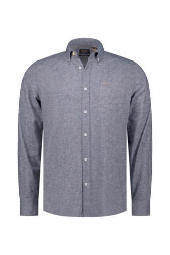 NEW ZEALAND AUCKLAND Leinenmix-Hemd Regular Fit