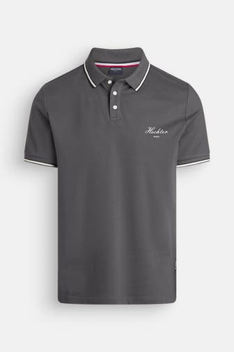 HECHTER Paris Polo-Shirt dunkelgrau